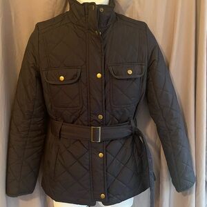 GAP Women's Quilted Jacket, Navy Blue, Size Small